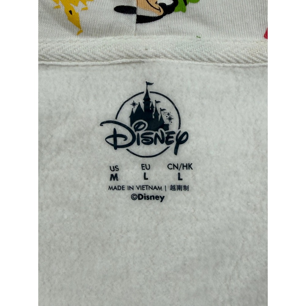 Disney Walt Disney World 2020 Womens Medium Hoodie White Mickey Minnie Full Zip - Picture 5 of 12